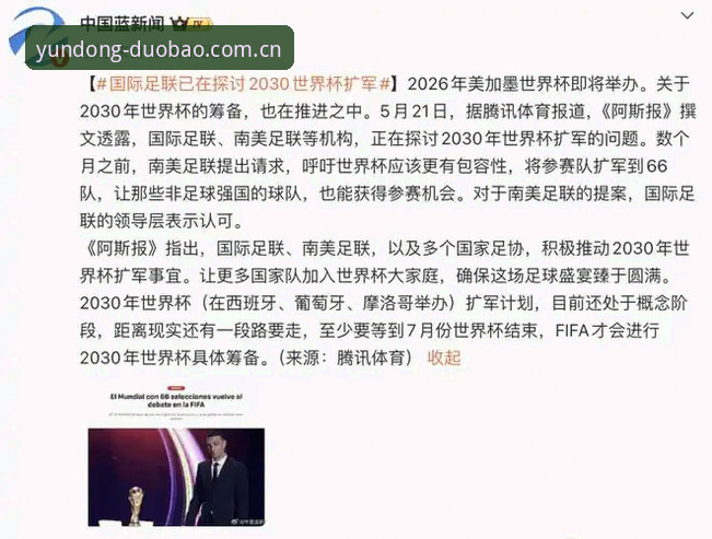 多宝体育注册手机版 2030年世界杯扩军至66队使用指南:中国男足参赛机会在多宝体育平台深度解析